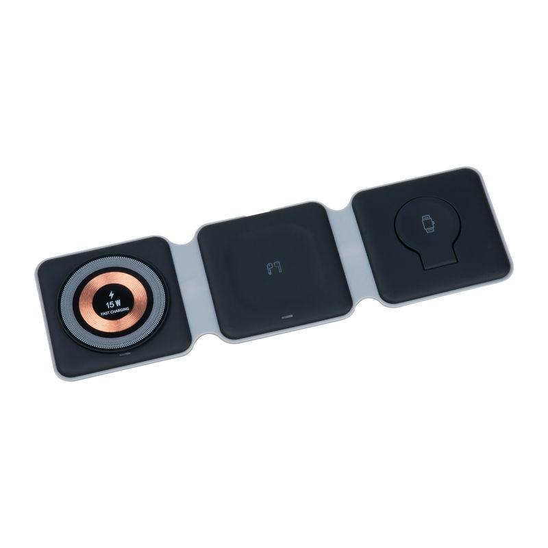 Încărcător wireless 3 în 1 Negru