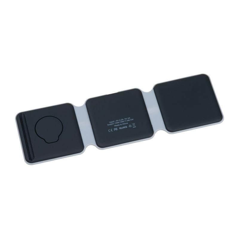 Încărcător wireless 3 în 1 Negru