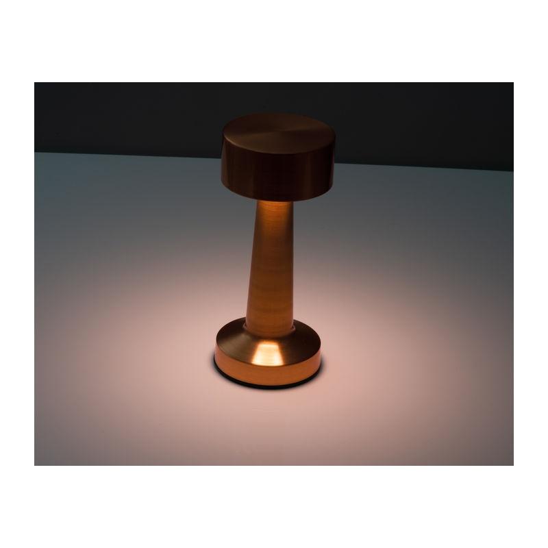 Lampă de birou din oțel inoxidabil cu acumulator Rosu