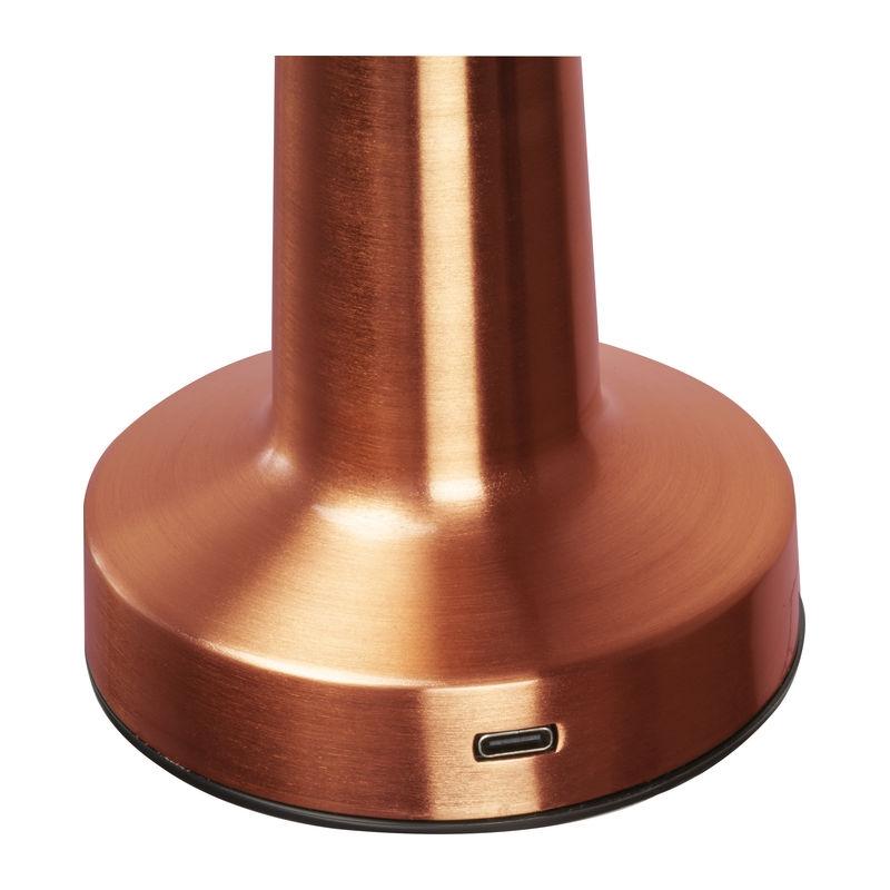 Lampă de birou din oțel inoxidabil cu acumulator Rosu