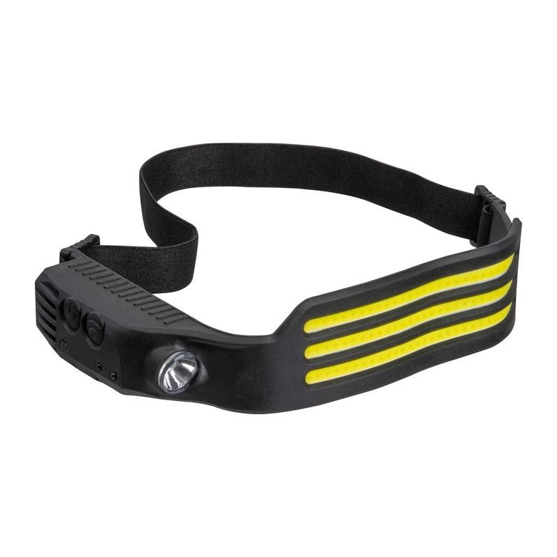 Lanternă de cap cu LED-uri COB Negru