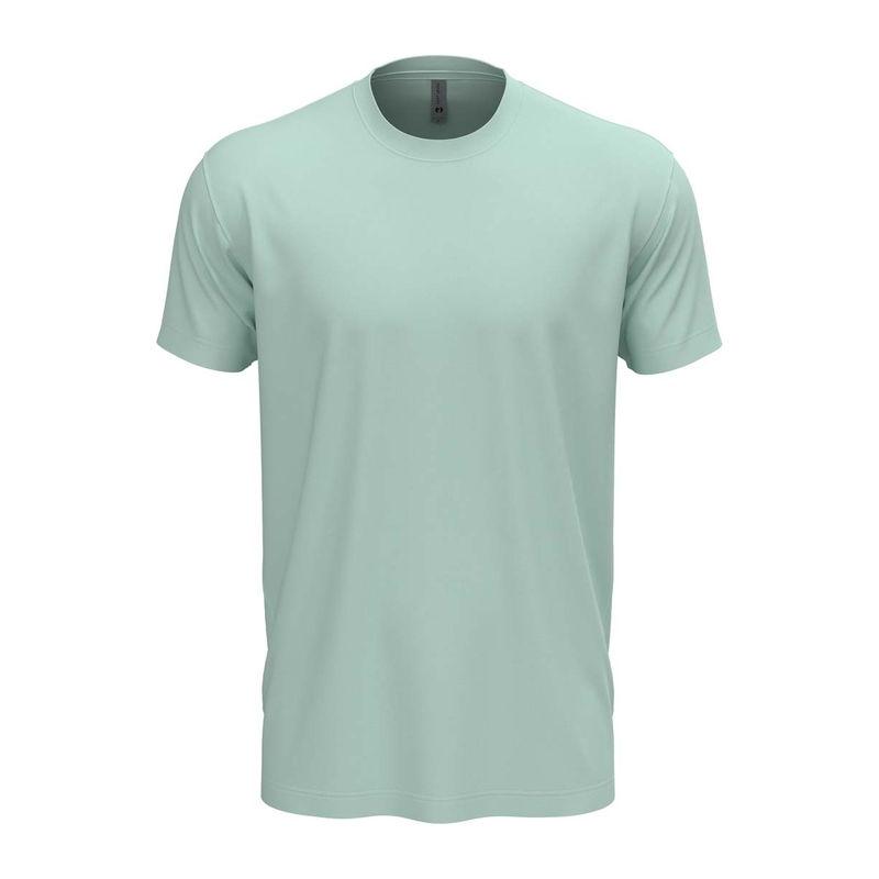 Tricou cu guler la baza gâtului pentru bărbați și femei Light Blue 3XL
