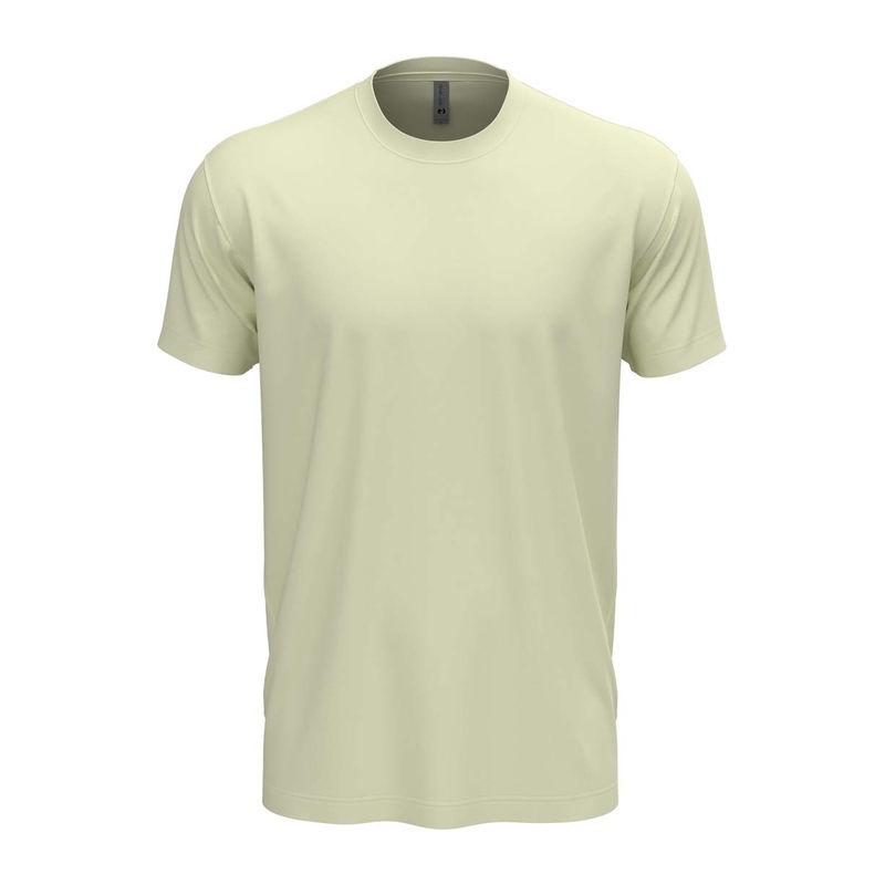 Tricou cu guler la baza gâtului pentru bărbați și femei Natural 3XL