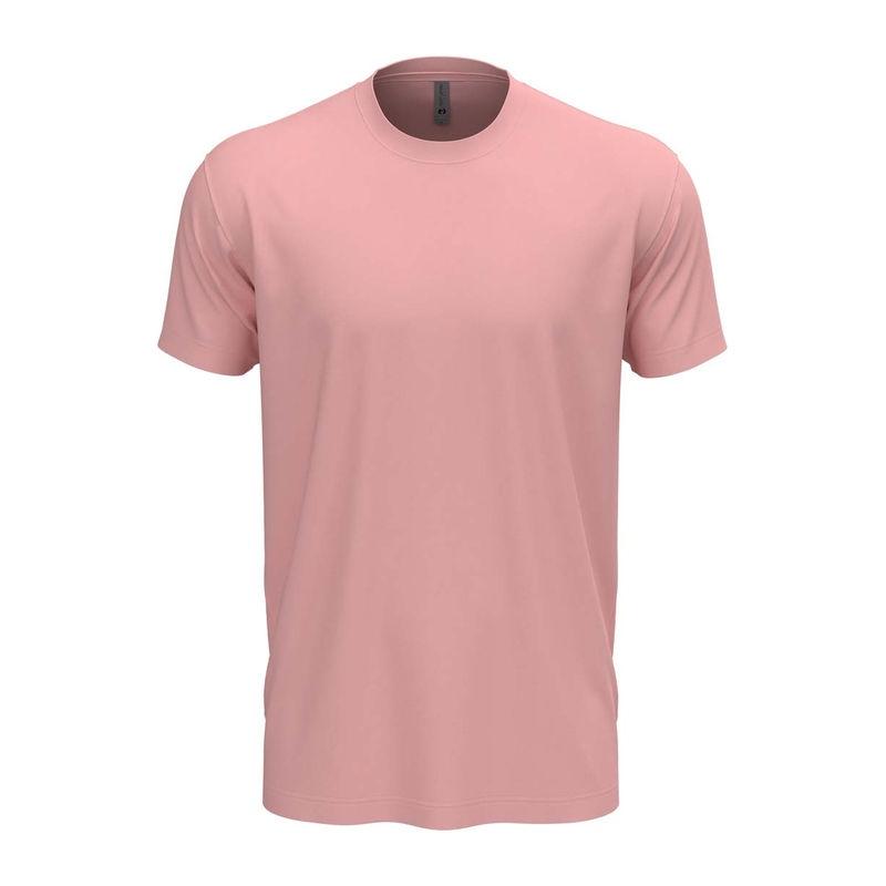 Tricou cu guler la baza gâtului pentru bărbați și femei Light Pink 3XL