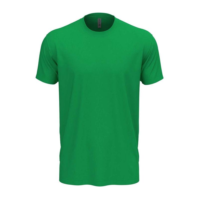 Tricou cu guler la baza gâtului pentru bărbați și femei Kelly Green 3XL