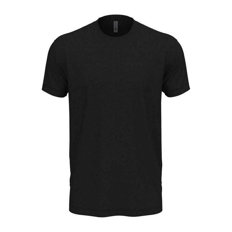 Tricou cu guler la baza gâtului pentru bărbați și femei Graphit Black XXL