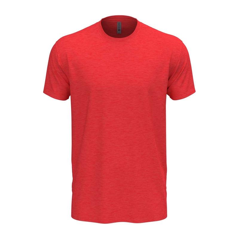 Tricou cu guler la baza gâtului pentru bărbați și femei Red XXL