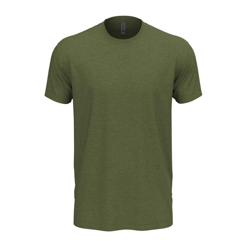 Tricou cu guler la baza gâtului pentru bărbați și femei Military Green XXL