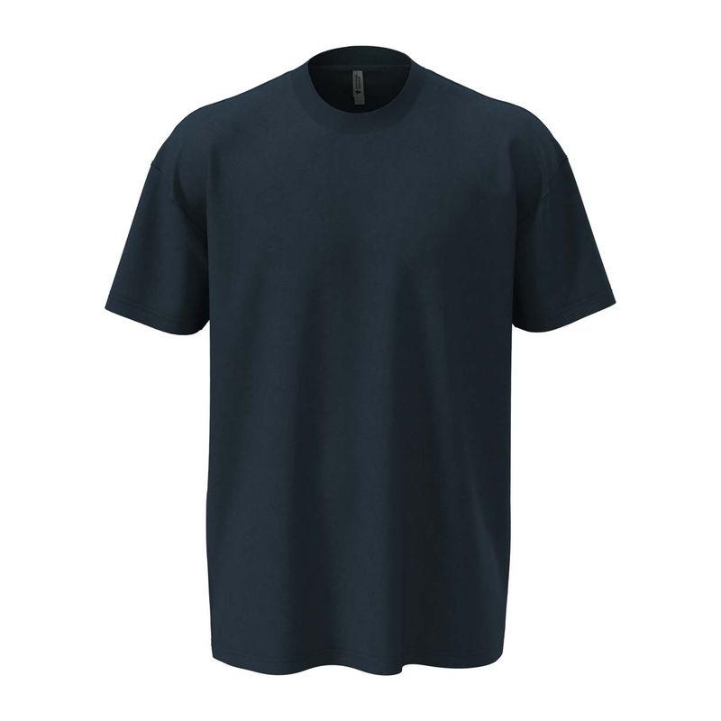 Tricou cu guler la baza gâtului pentru bărbați și femei Midnight Navy L