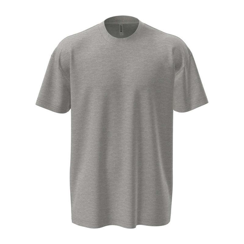 Tricou cu guler la baza gâtului pentru bărbați și femei Heather Gray L