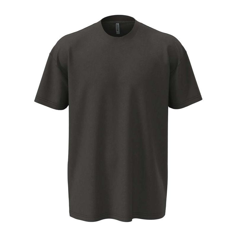 Tricou cu guler la baza gâtului pentru bărbați și femei Graphit Black L