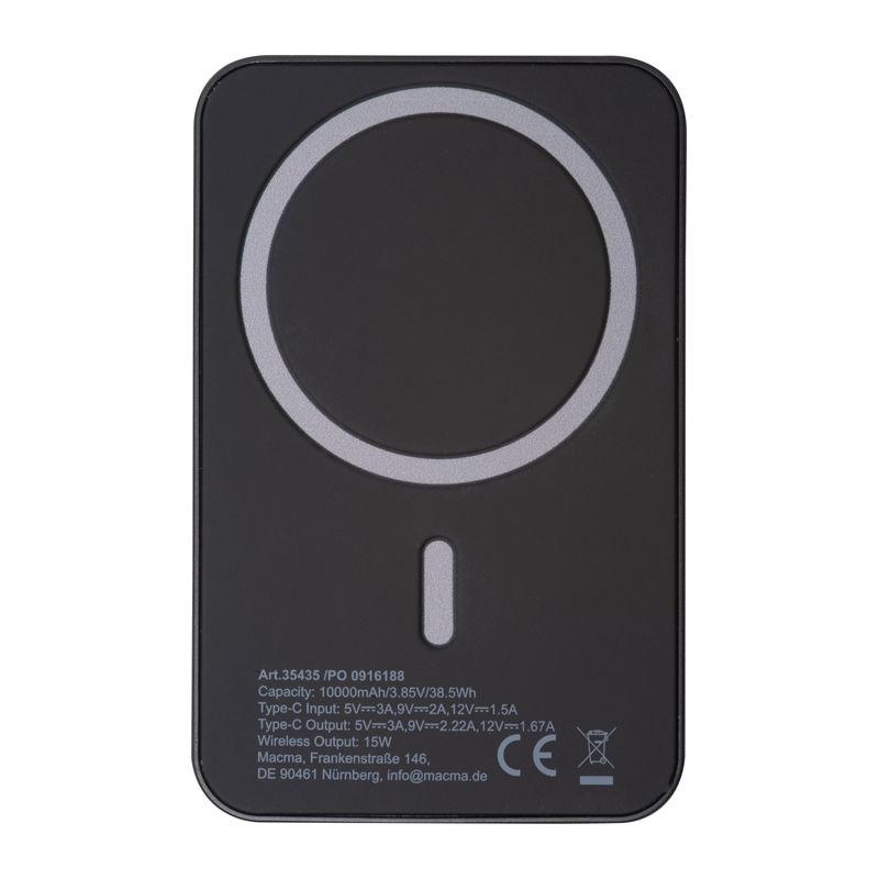 Powerbank magnetic RABS de 10000 mAh Negru