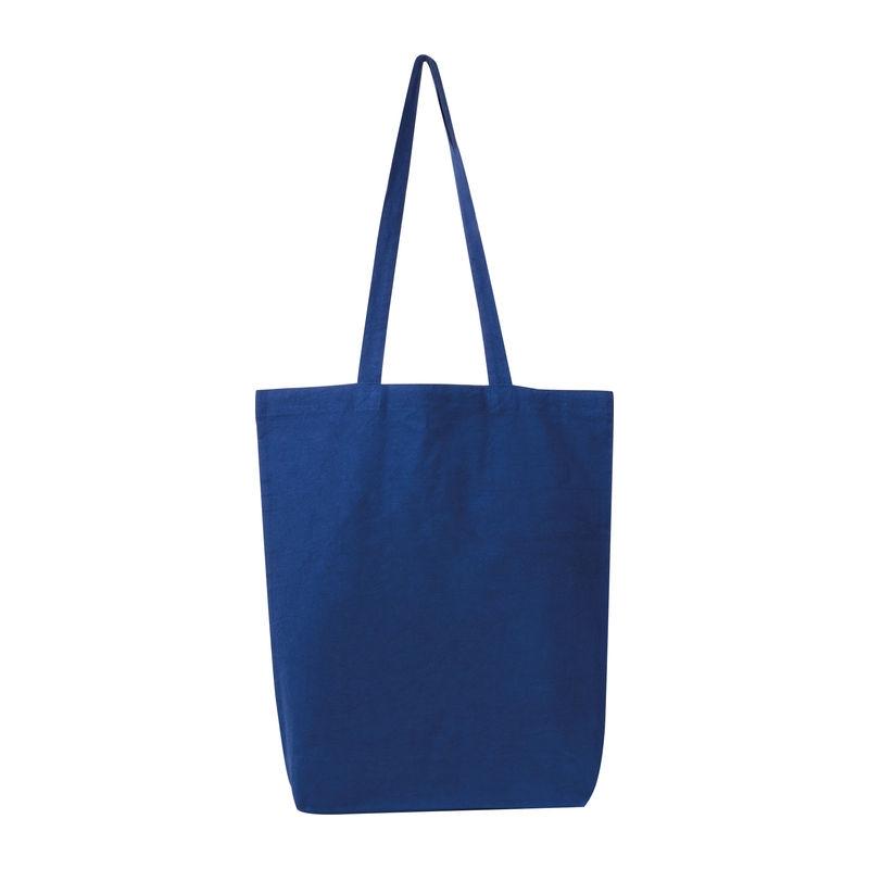 Sacoșă din bumbac Fairtrade, 180 g/m² Albastru închis
