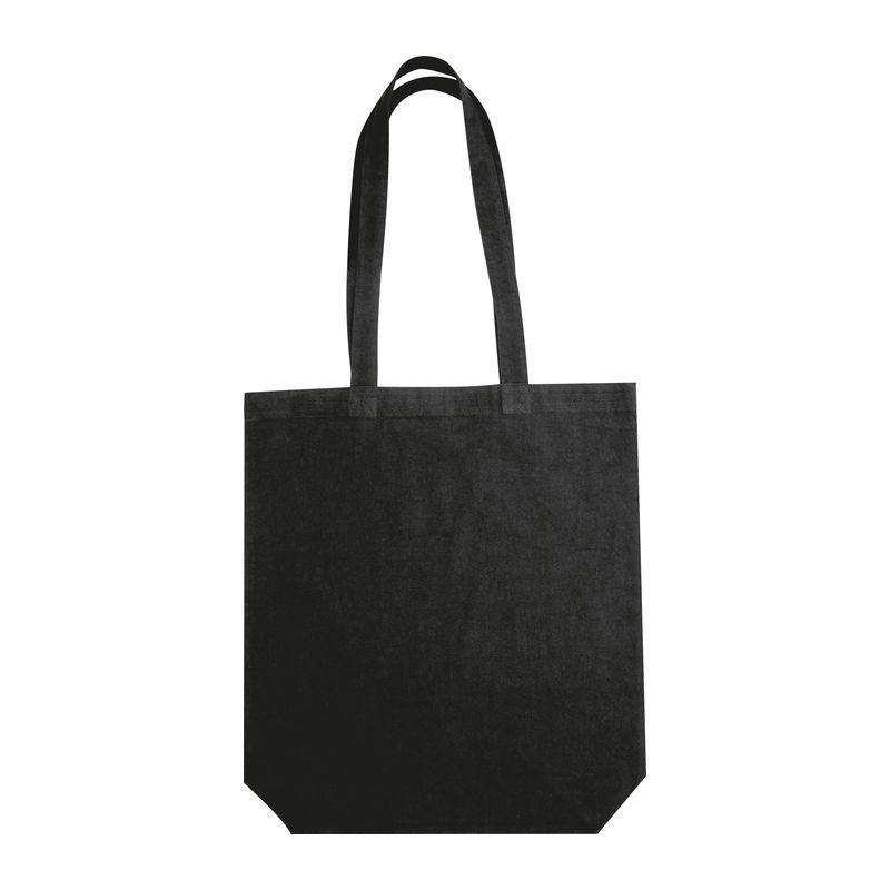 Sacoșă din bumbac Fairtrade, 180 g/m² Negru
