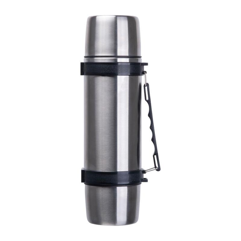 Termos vacuum cu pahare, 1000 ml Gri