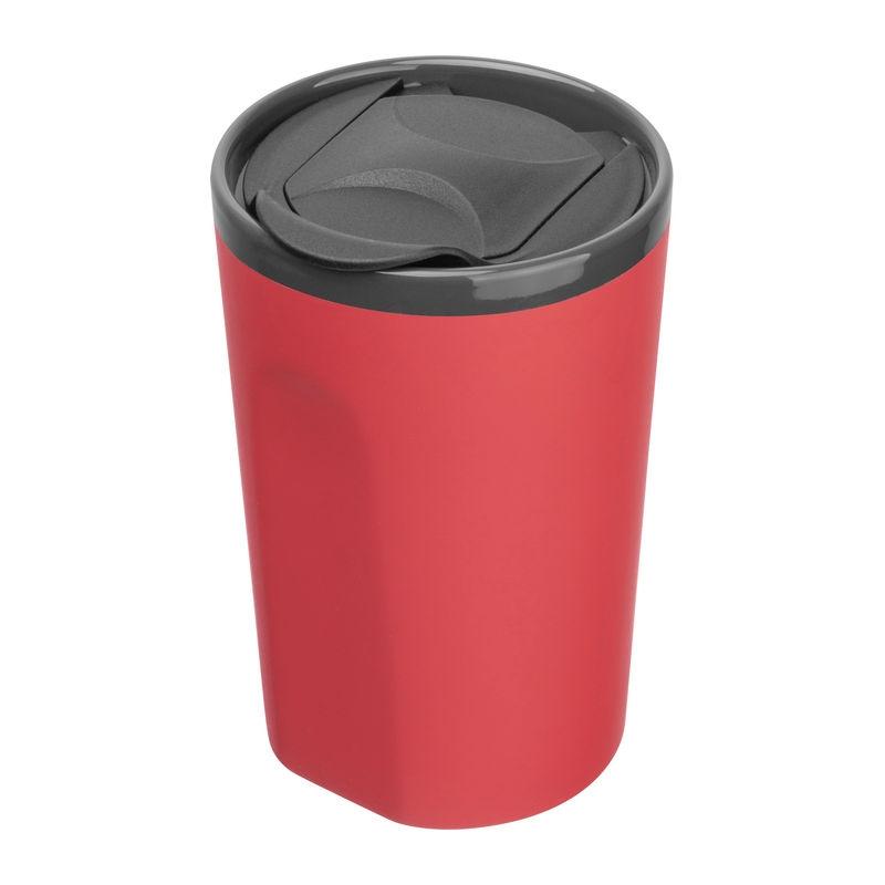 Cană ceramică cauciucată, 400 ml Roșu