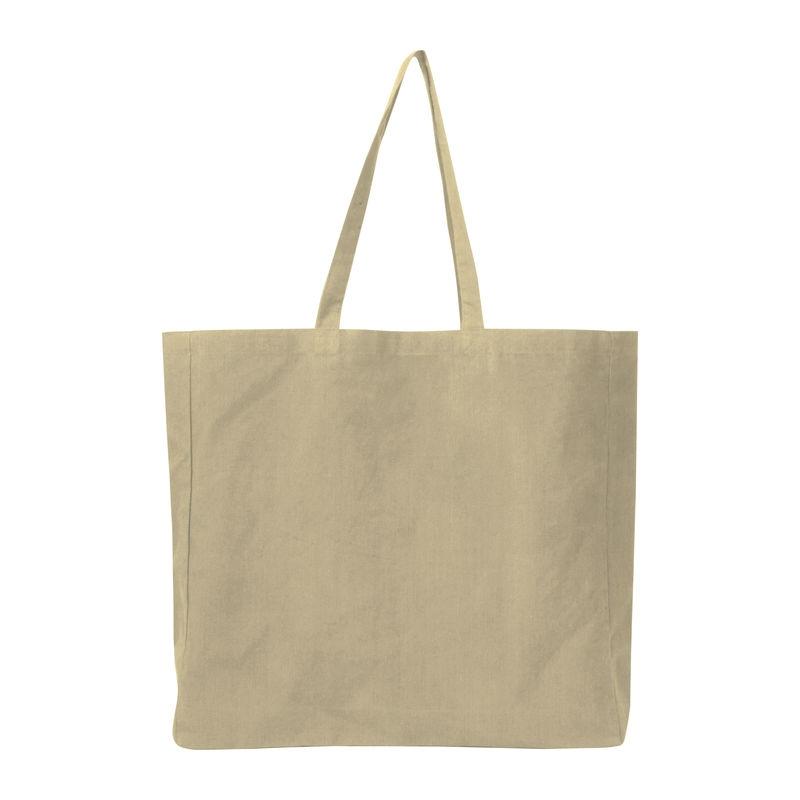 Geantă shopper din bumbac și poliester reciclate Beige