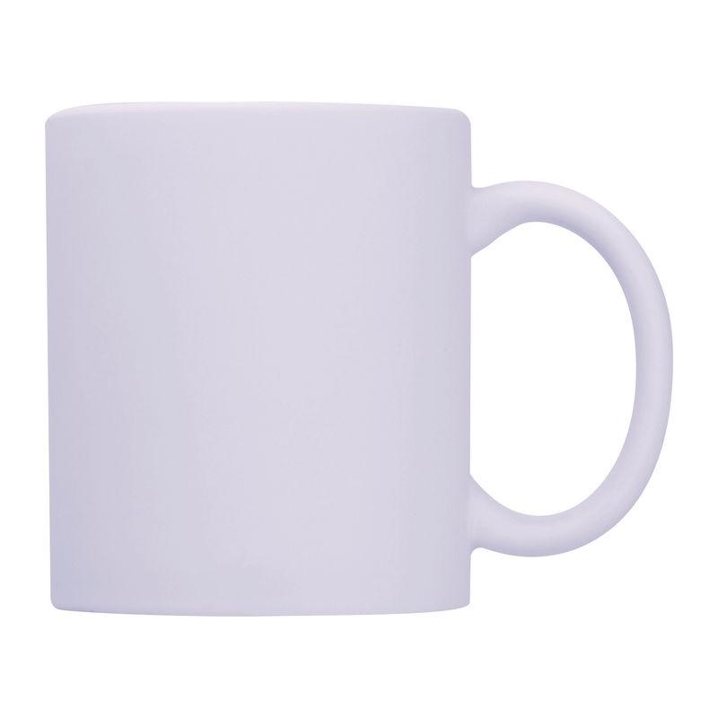 Cană pentru sublimare din ceramică mată Alb