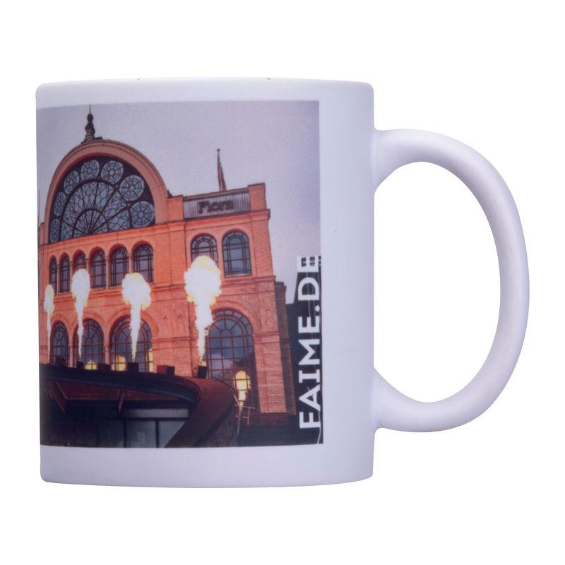 Cană pentru sublimare din ceramică mată Alb