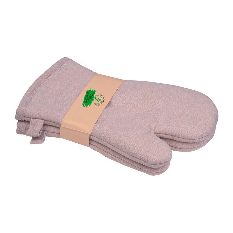 Set de 2 mănuși de bucătărie Beige