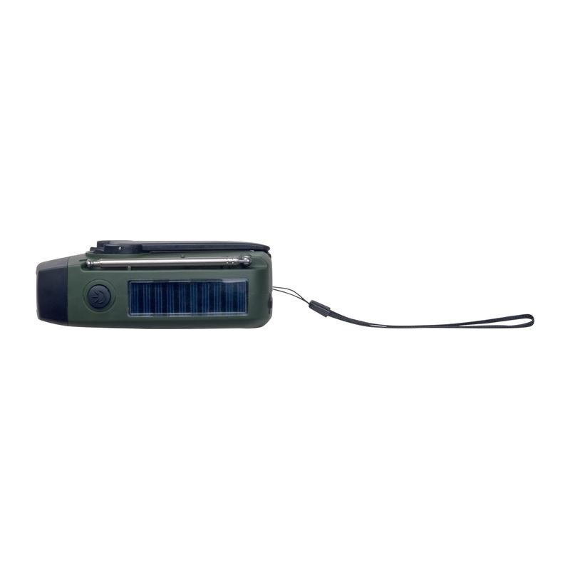 Radio de urgență cu manivelă Verde Inchis