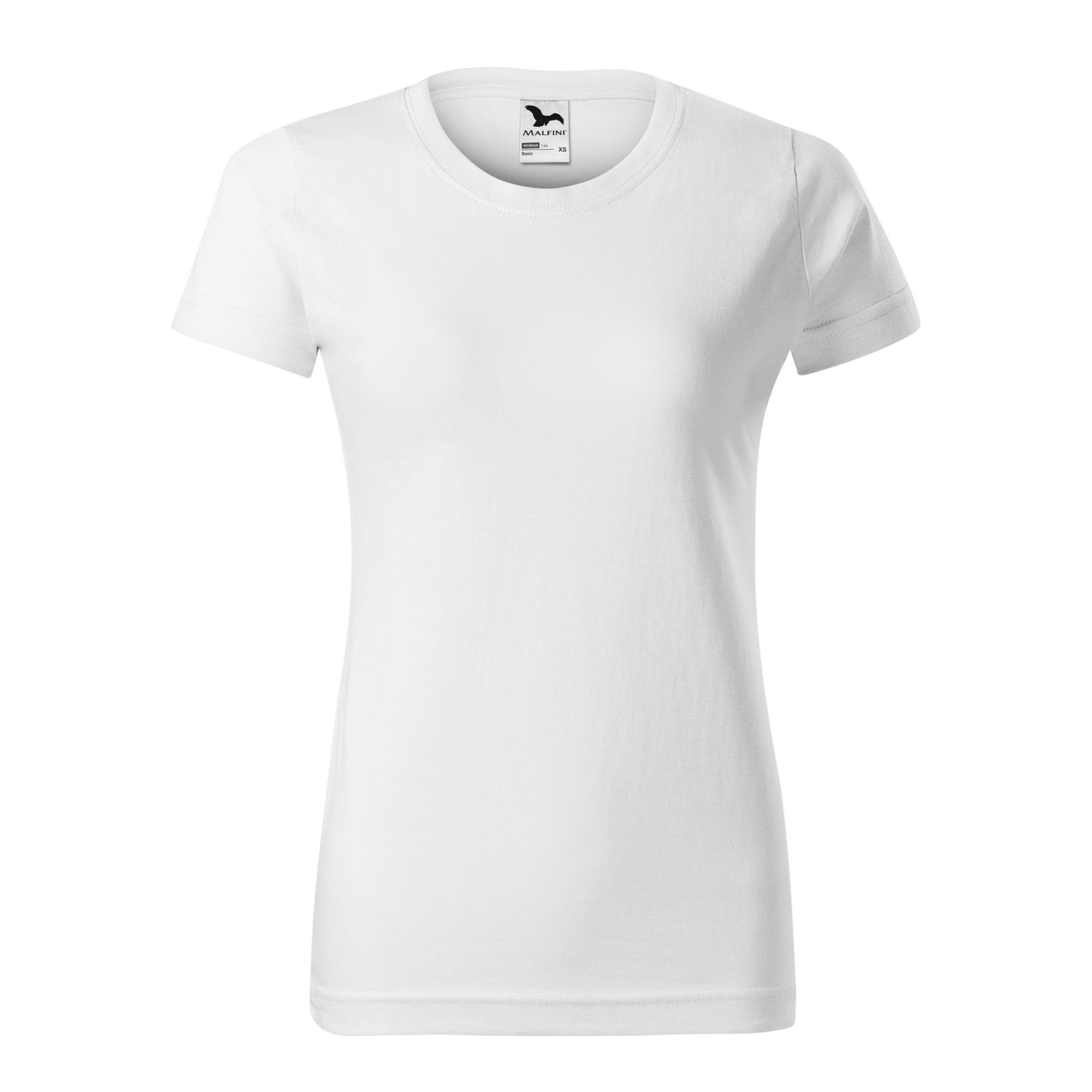 Tricou pentru damă Basic 134 Alb M