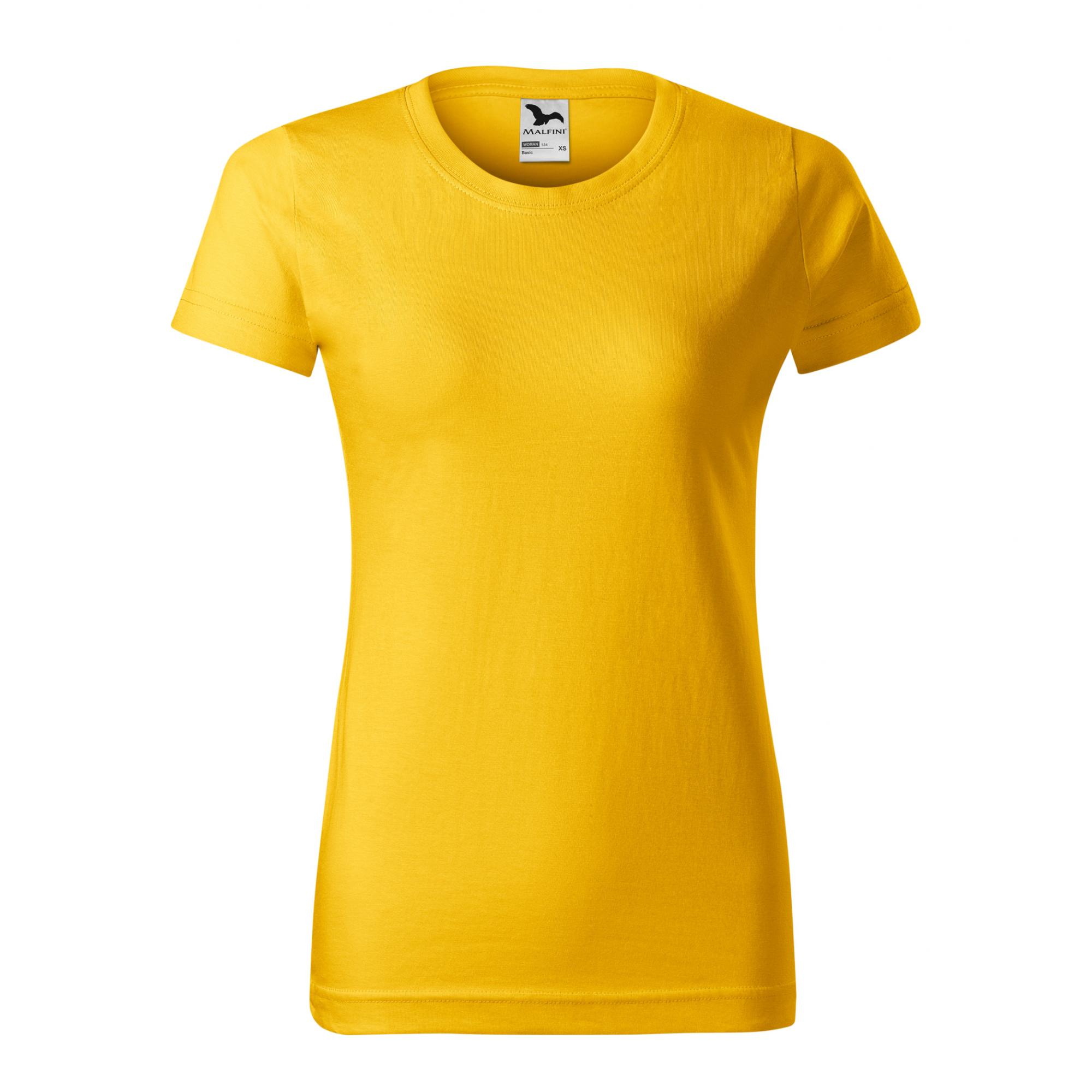 Tricou pentru damă Basic 134 Galben XXL