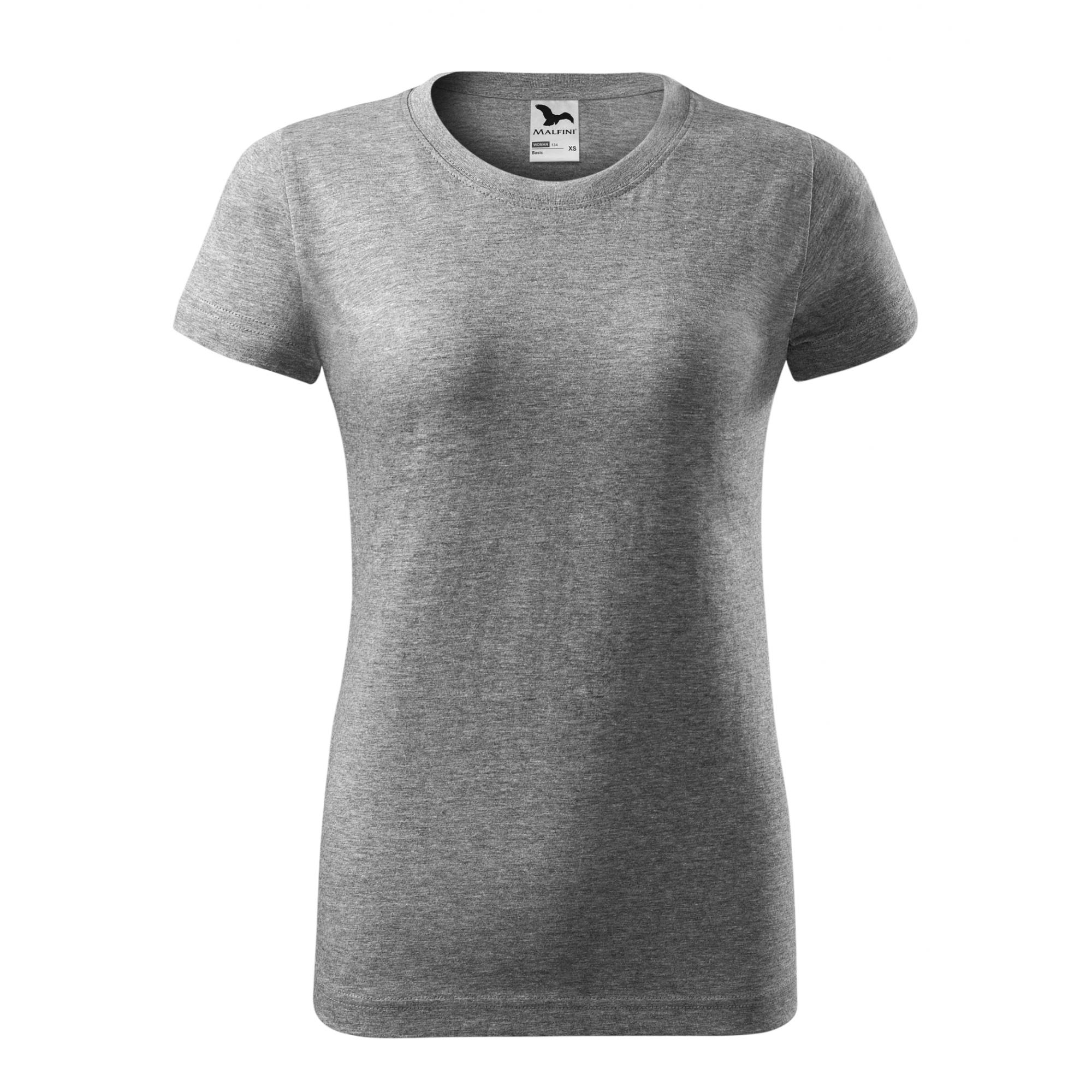 Tricou pentru damă Basic 134 Gri inchis XS