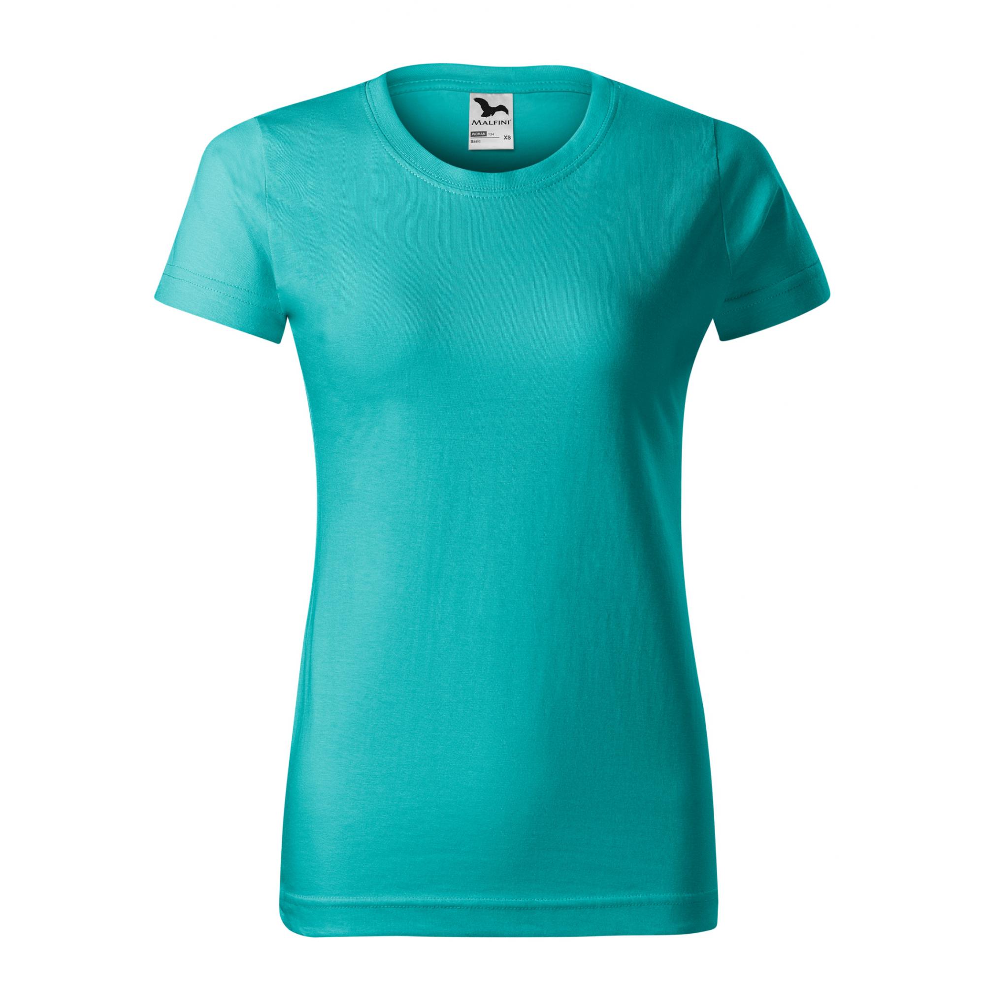 Tricou pentru damă Basic 134 Verde smarald L