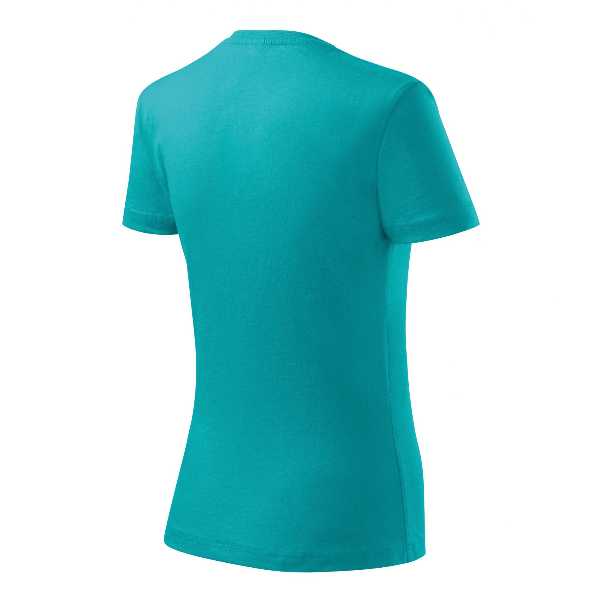 Tricou pentru damă Basic 134 Verde smarald L