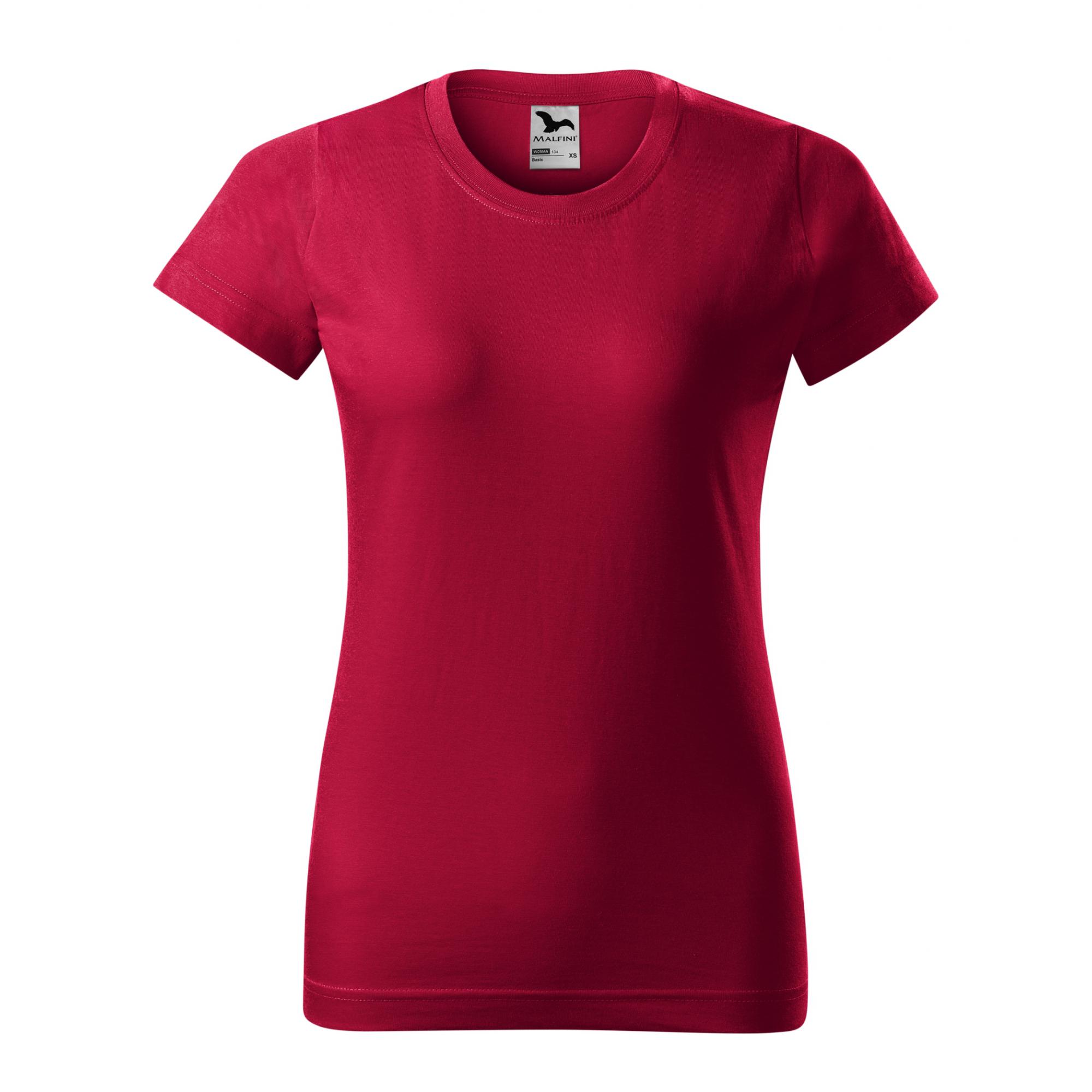 Tricou pentru damă Basic 134 Rosu marlboro L