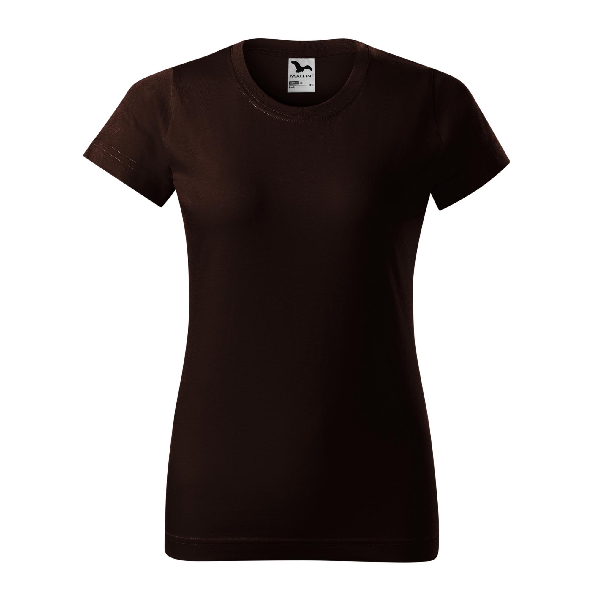 Tricou pentru damă Basic 134 Cafea XS