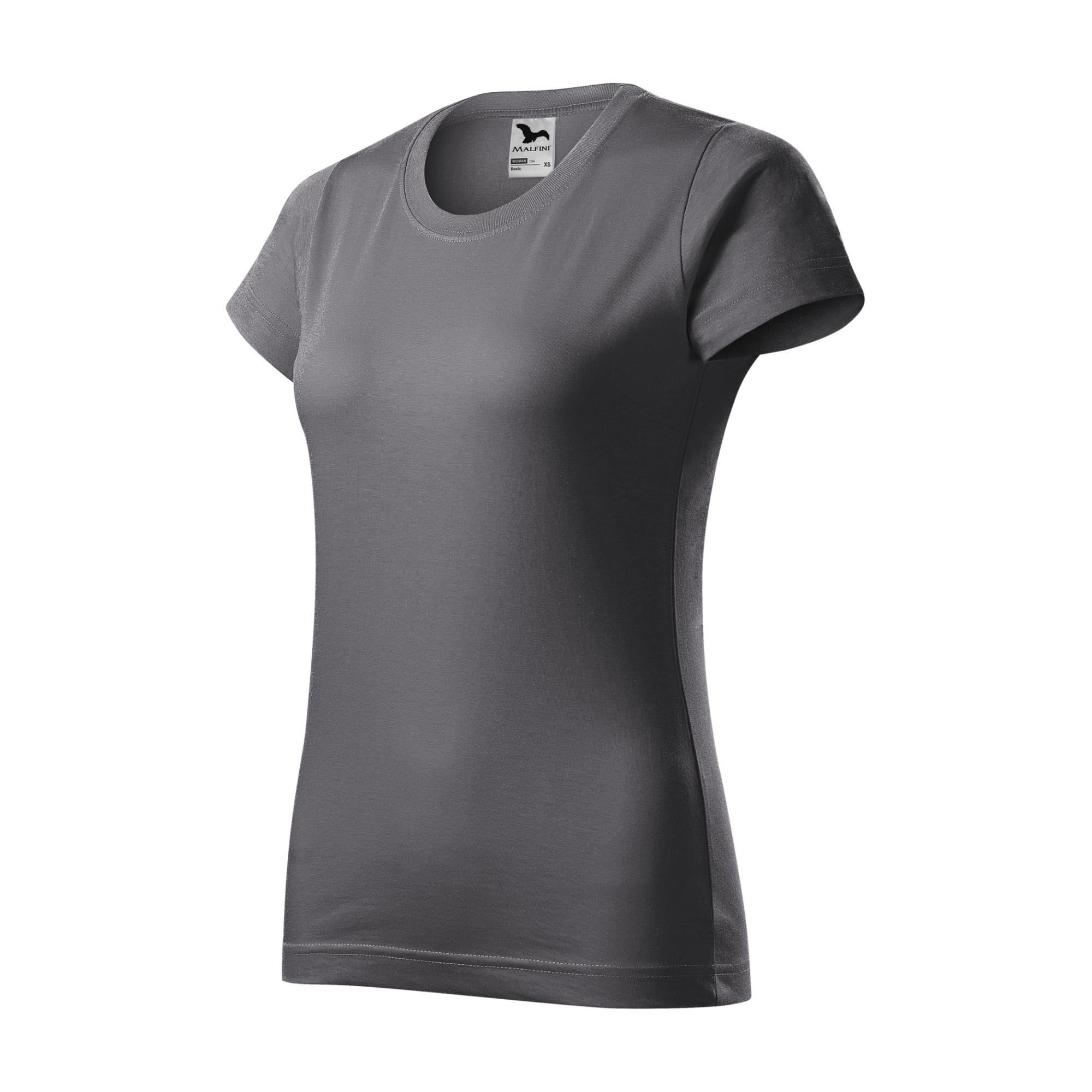 Tricou pentru damă Basic 134 Gri metalic XL