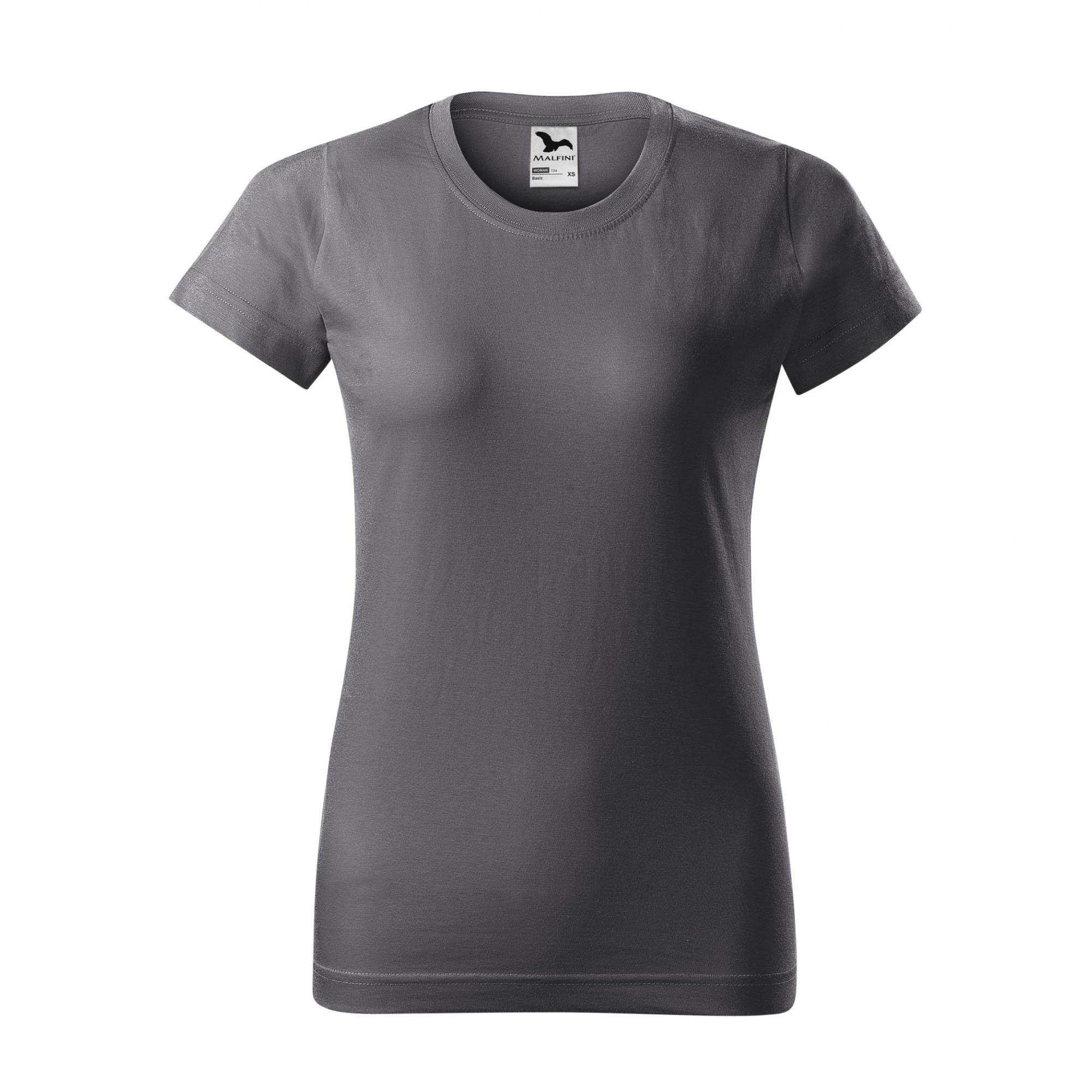 Tricou pentru damă Basic 134 Gri metalic XS