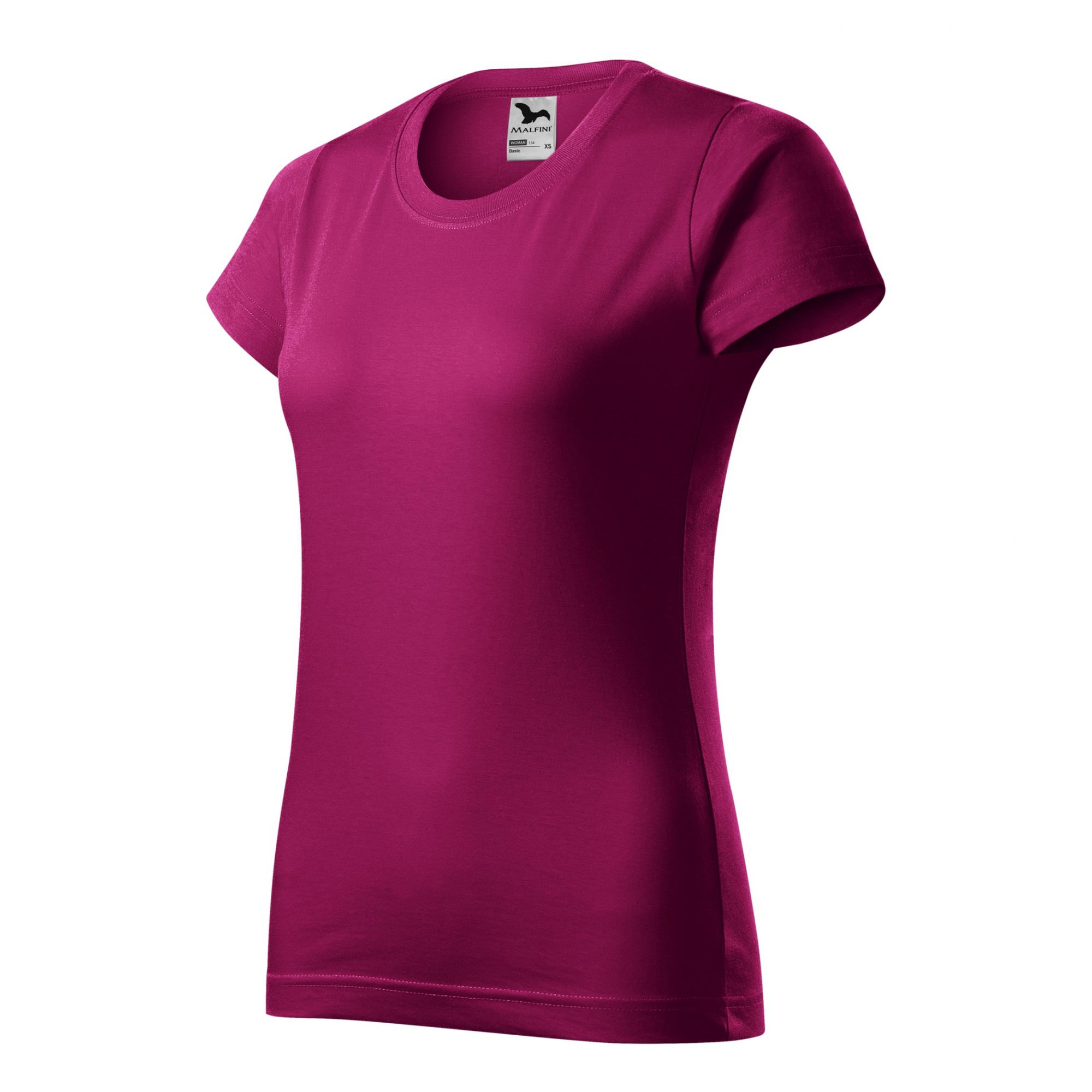 Tricou pentru damă Basic 134 Rosu fucsie XS