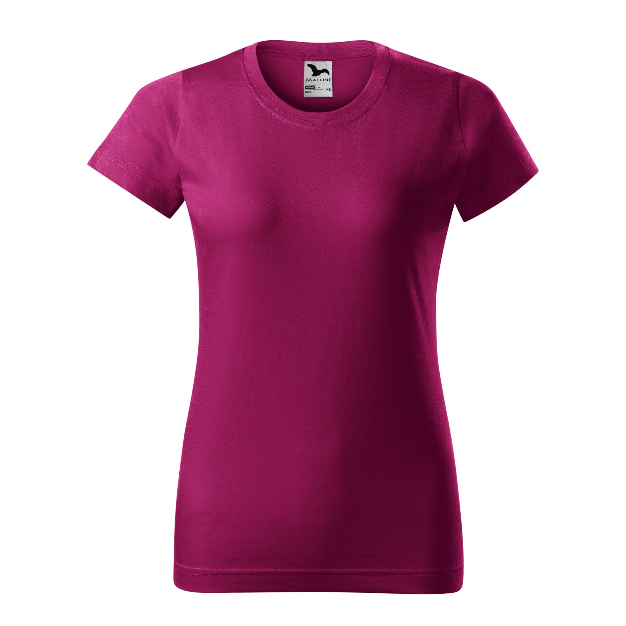 Tricou pentru damă Basic 134 Rosu fucsie XS