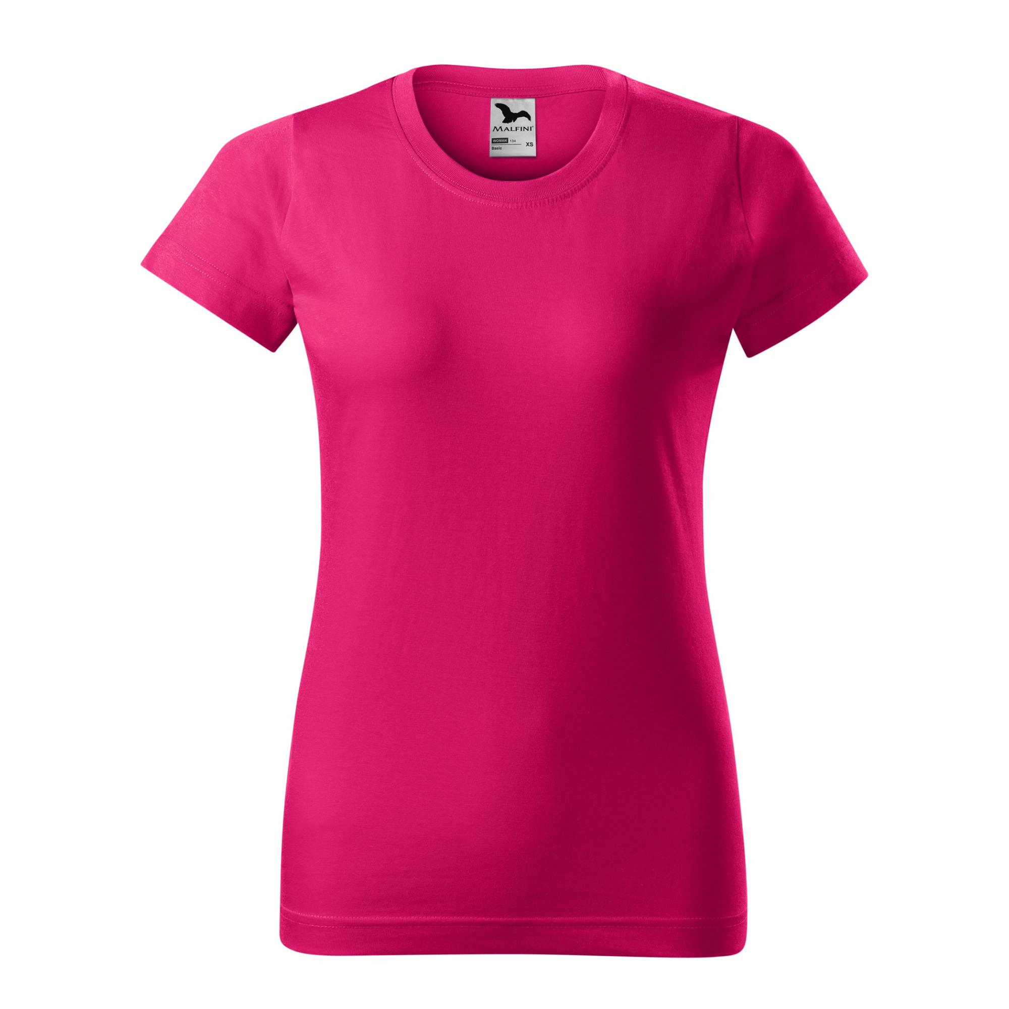 Tricou pentru damă Basic 134 Roz zmeura XS