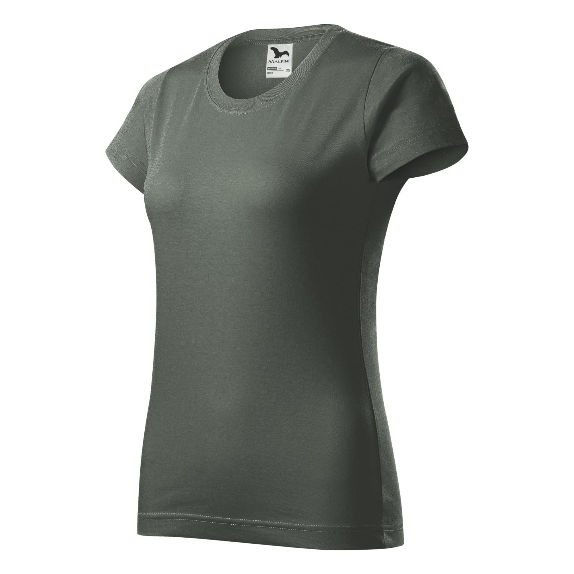 Tricou pentru damă Basic 134 Gri ardezie S