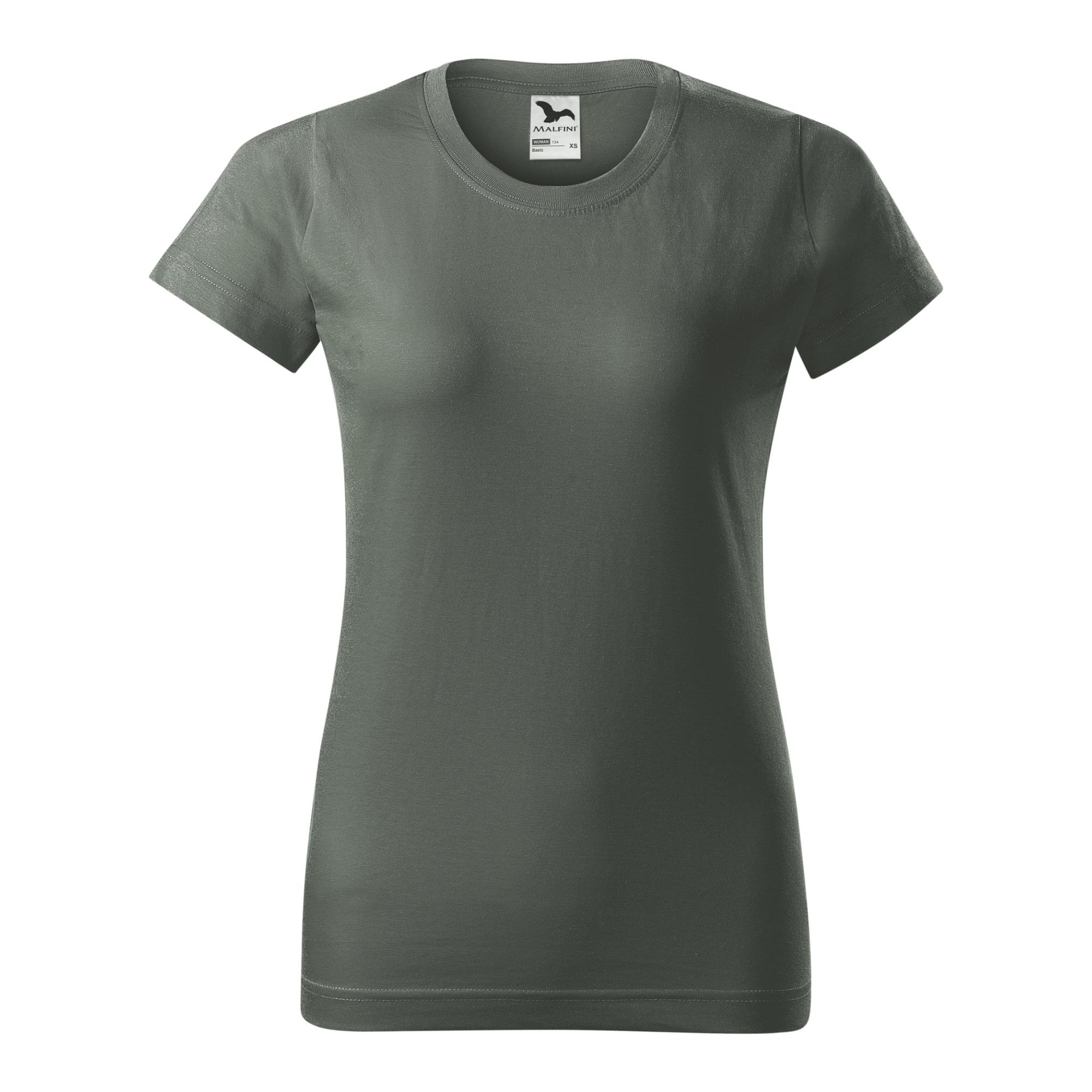 Tricou pentru damă Basic 134 Gri ardezie XS