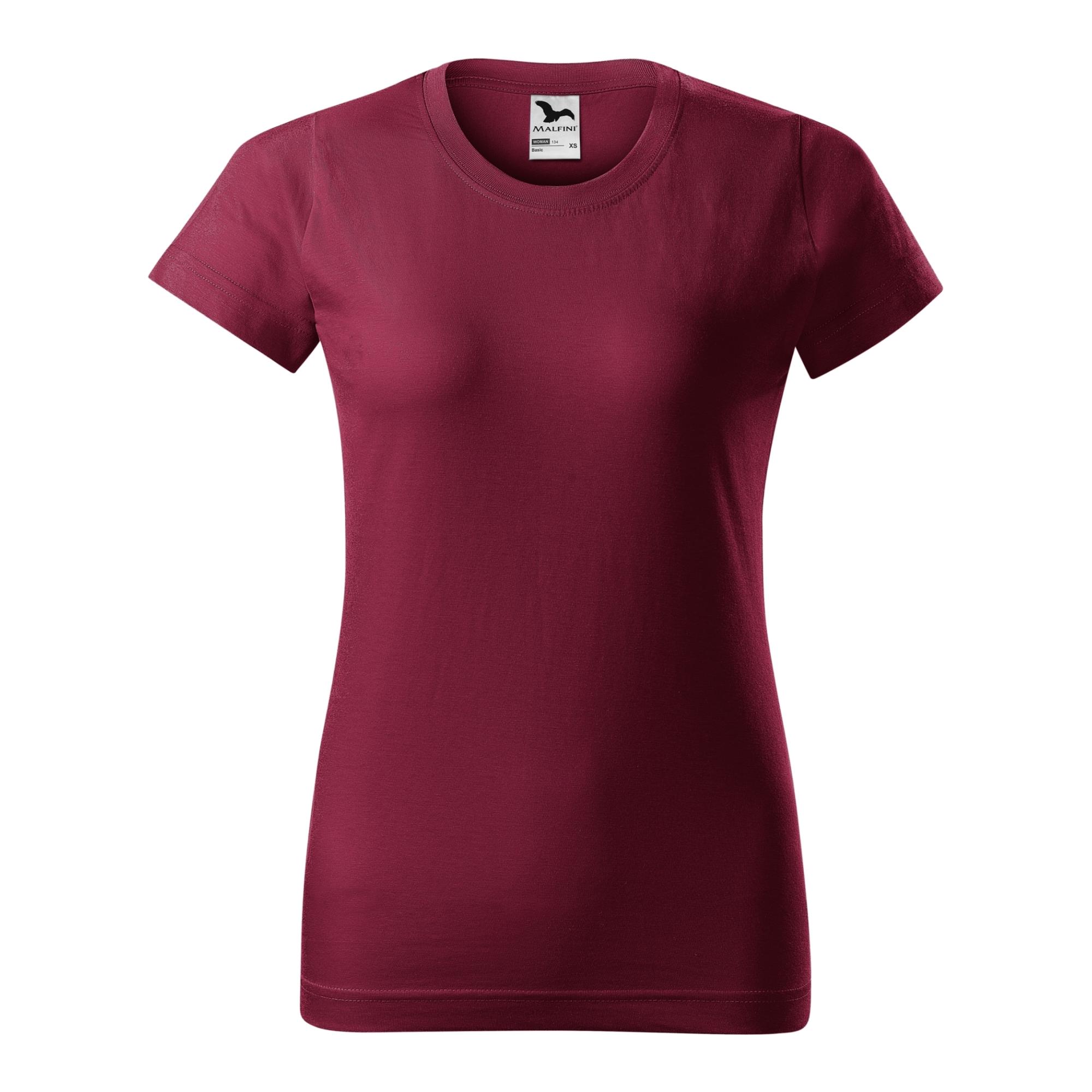 Tricou pentru damă Basic 134 Garnet M