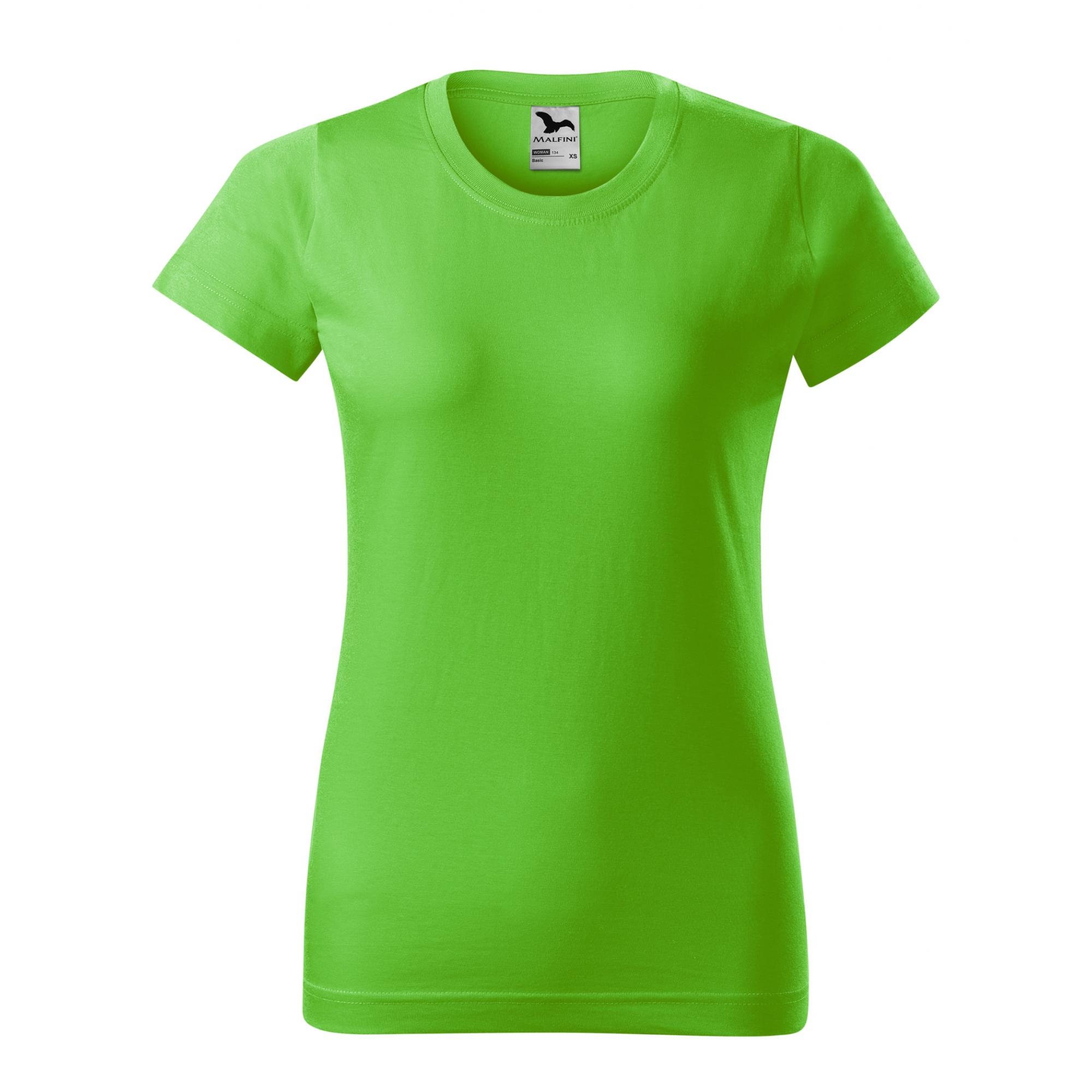 Tricou pentru damă Basic 134 Verde mar XS