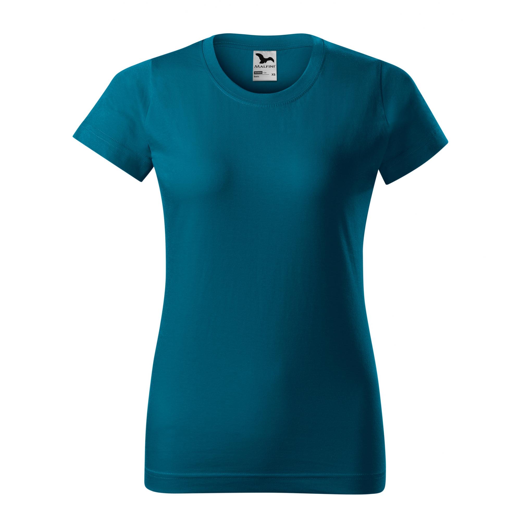 Tricou pentru damă Basic 134 Albastru petrol XS