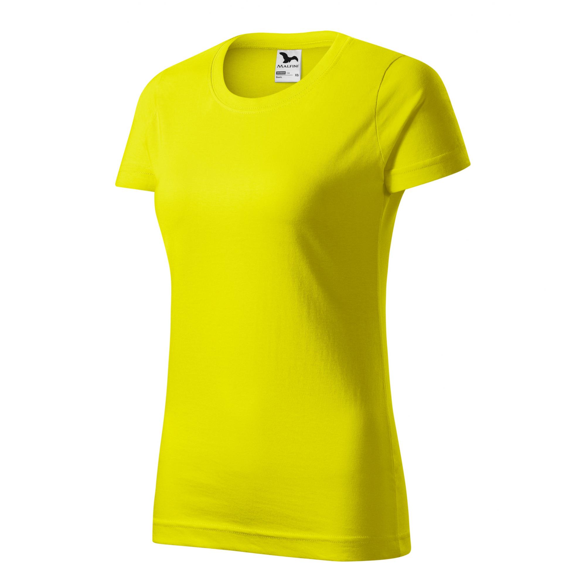 Tricou pentru damă Basic 134 Lamâie XS