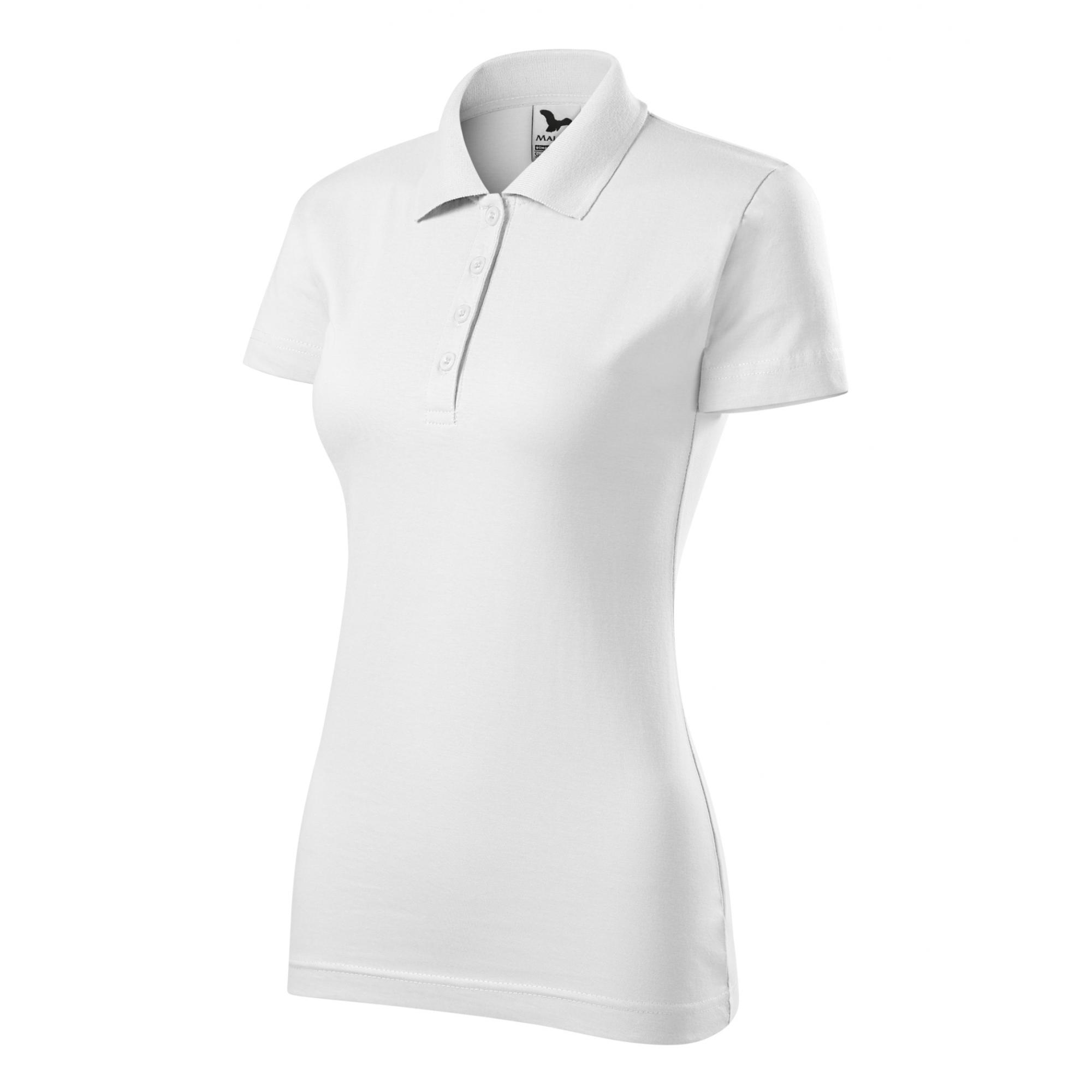 Tricou polo pentru damă Single J. 223 Alb