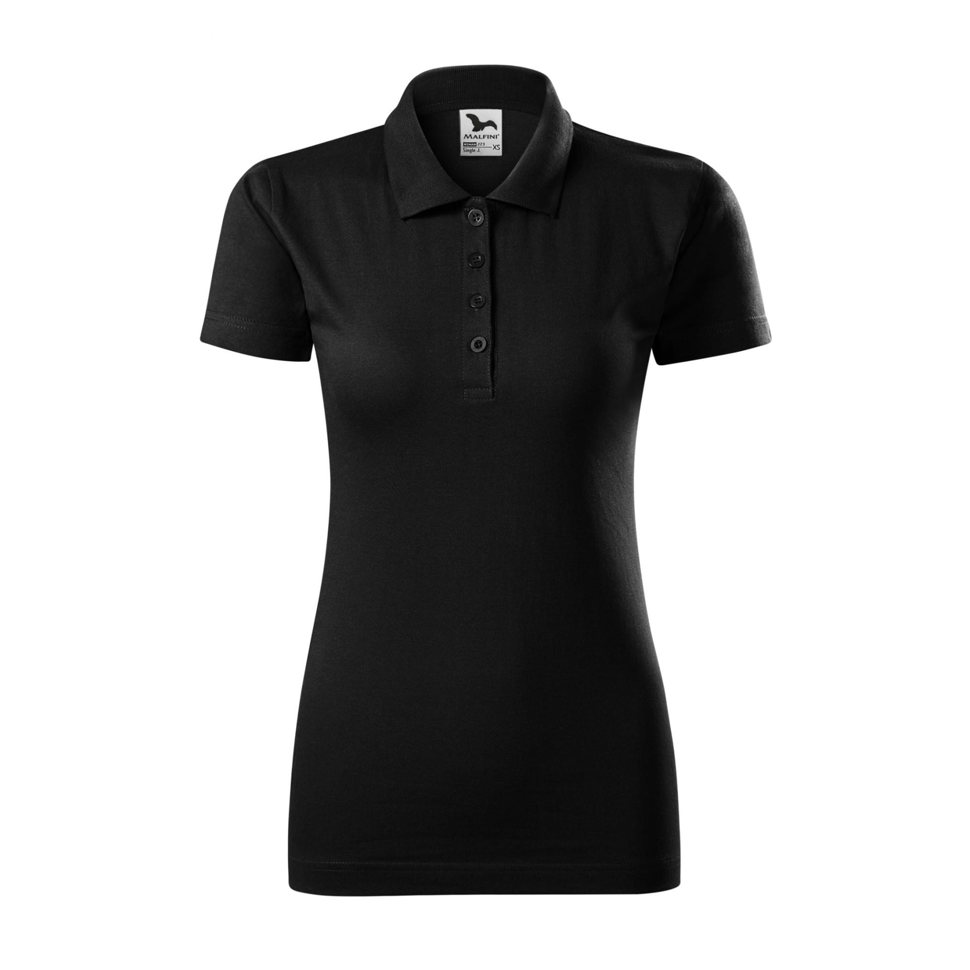 Tricou polo pentru damă Single J. 223 Negru XL
