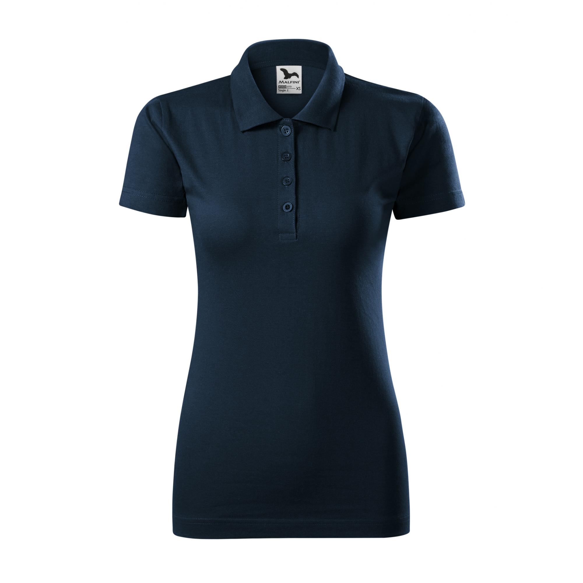 Tricou polo pentru damă Single J. 223 Albastru marin M
