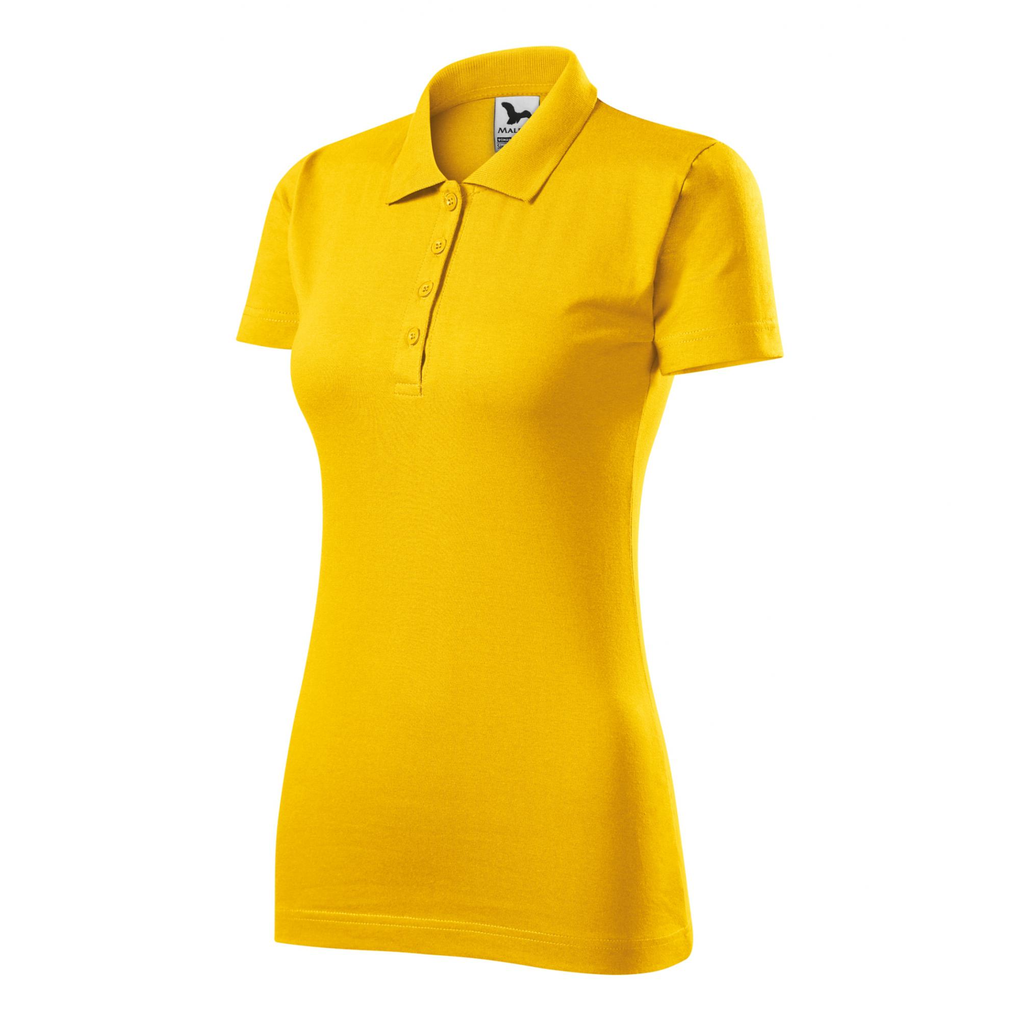Tricou polo pentru damă Single J. 223 Galben
