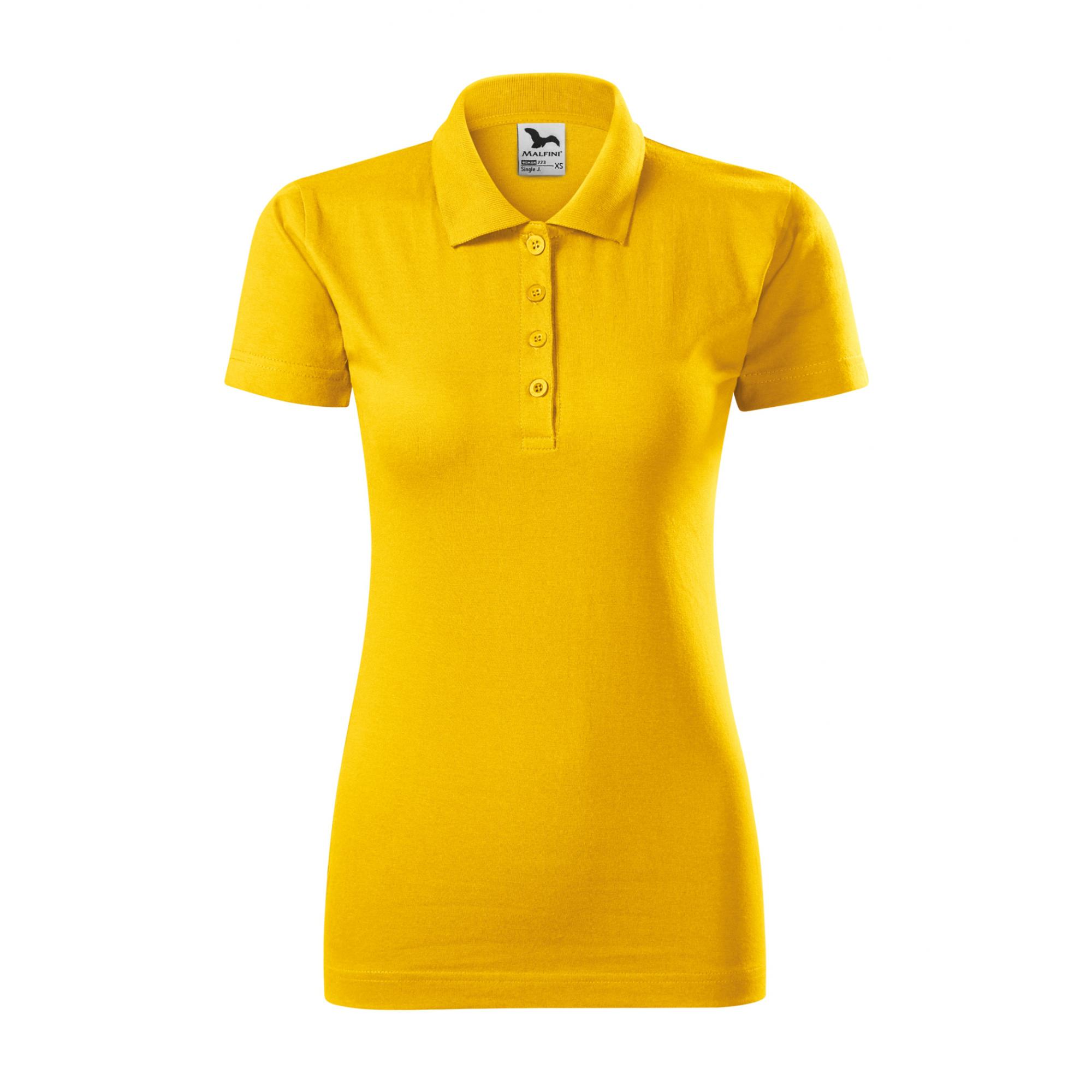 Tricou polo pentru damă Single J. 223 Galben S