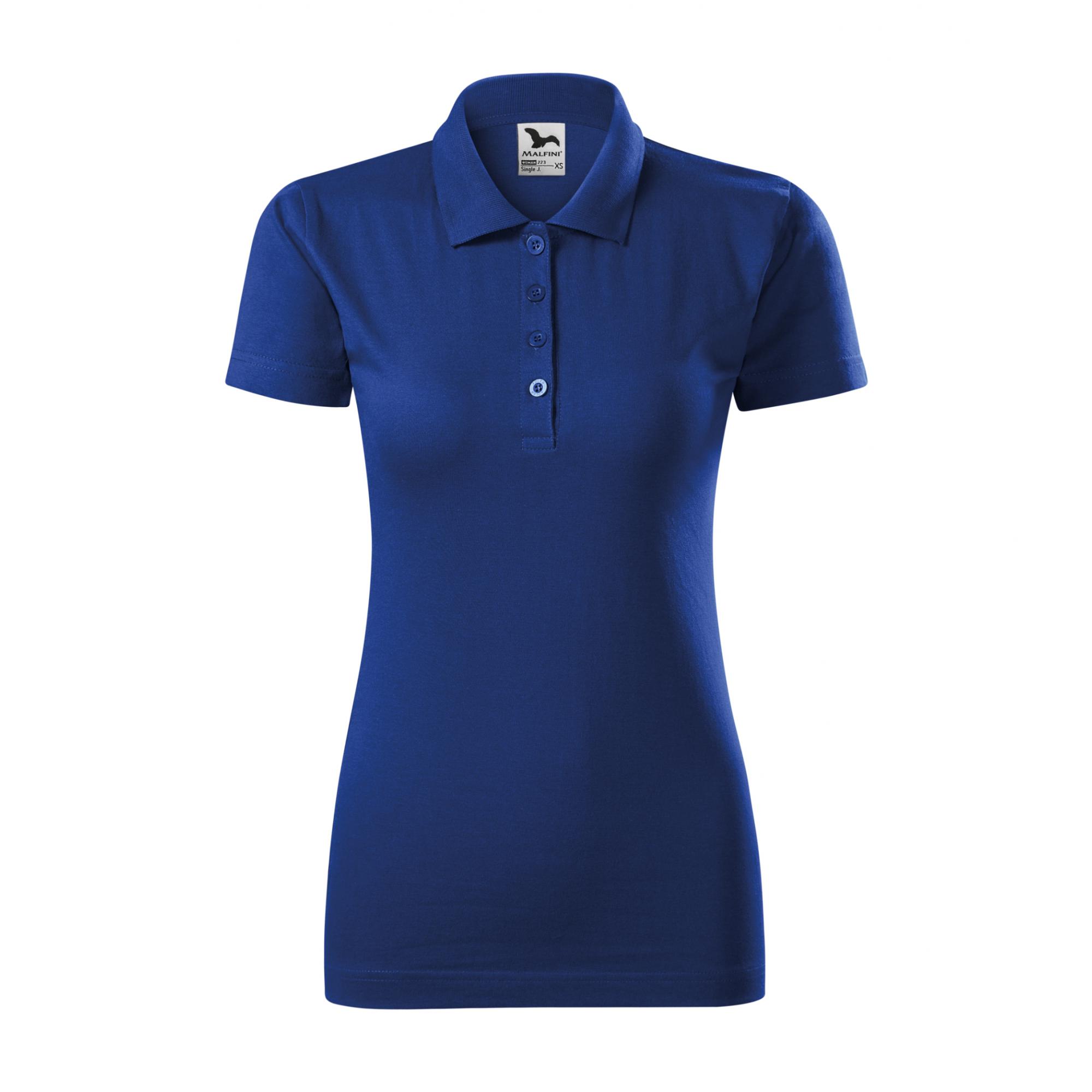 Tricou polo pentru damă Single J. 223 Albastru regal XL