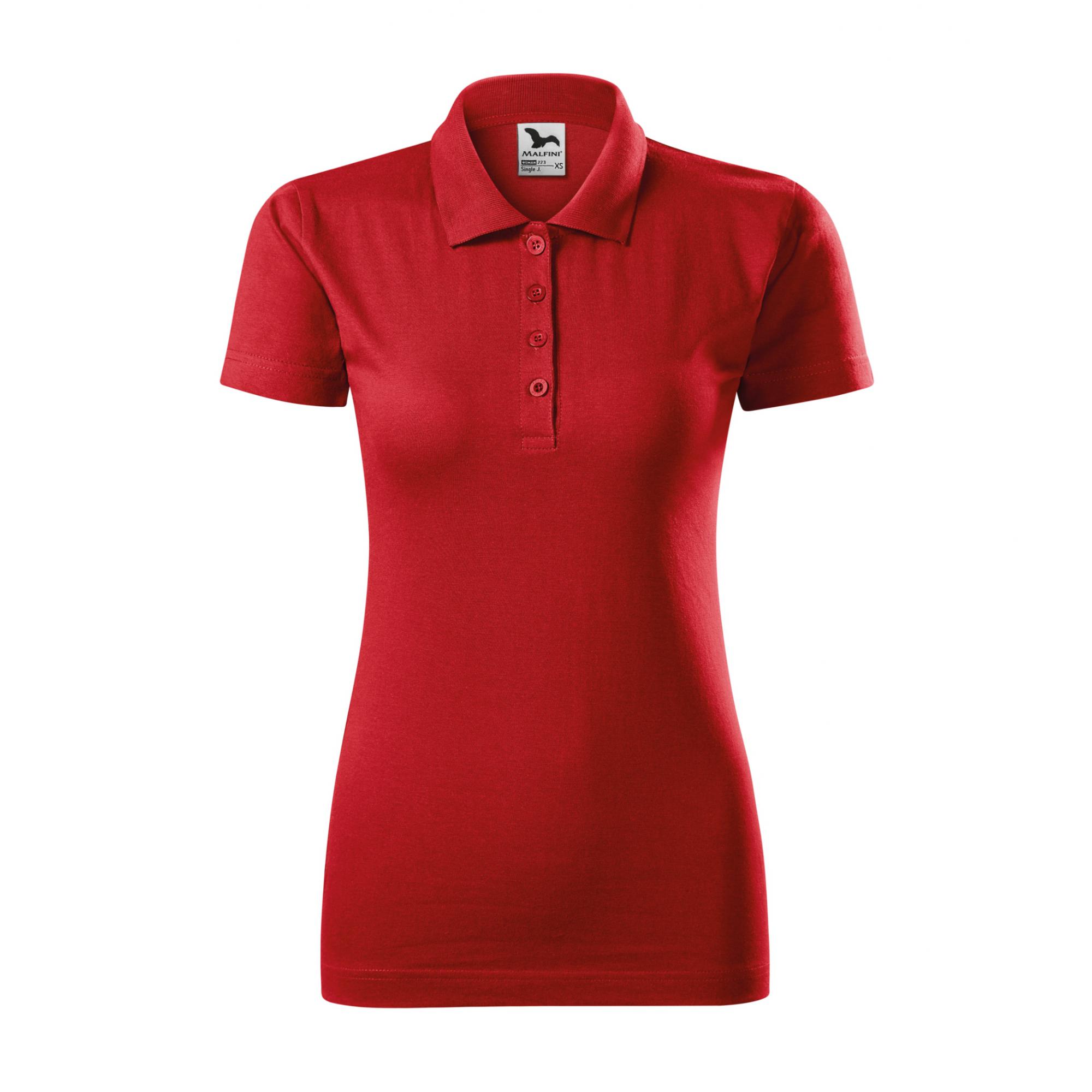 Tricou polo pentru damă Single J. 223 Rosu M
